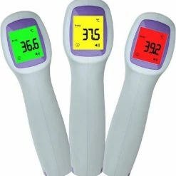 Inuk Thermometer Contactloos - Contactloze Thermometer 3 Kleurdisplay - Voorhoofd Of In De Keel - Snel Meten -Silvergear Shop 550x570 1