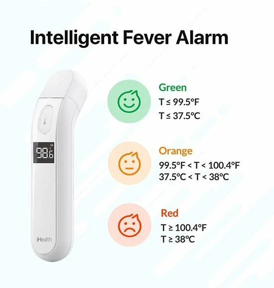 IHealth PT2L Infrarood Thermometer 6 IHealth PT2L Infrarood Thermometer - Afbeelding 4