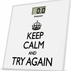 Beper 40.821 - Digitale Personenweegschaal - "Keep Calm" Opdruk