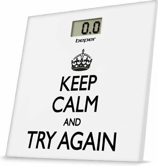 Beper 40.821 - Digitale Personenweegschaal - "Keep Calm" Opdruk 3 Beper 40.821 - Digitale Personenweegschaal - "Keep Calm" Opdruk