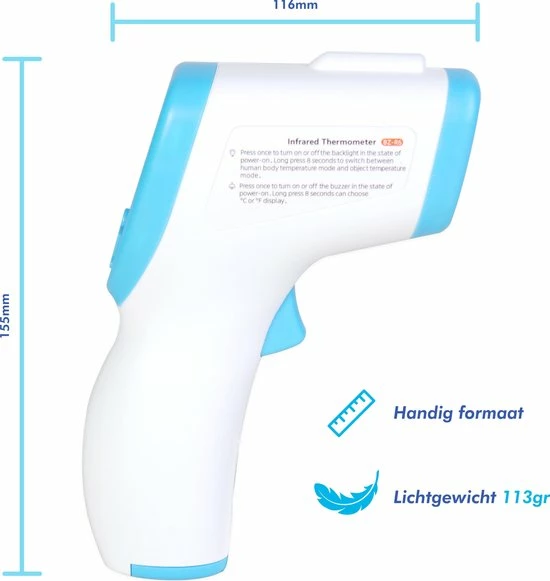 ClinicDoctor - Infrarood Thermometer ClinicDoctor - Infrarood Thermometer -Silvergear Shop 550x581 2