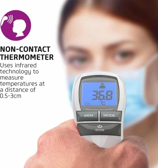 Salter - Infrarood voorhoofdthermometer Salter - Infrarood Voorhoofdthermometer -Silvergear Shop 550x583 1