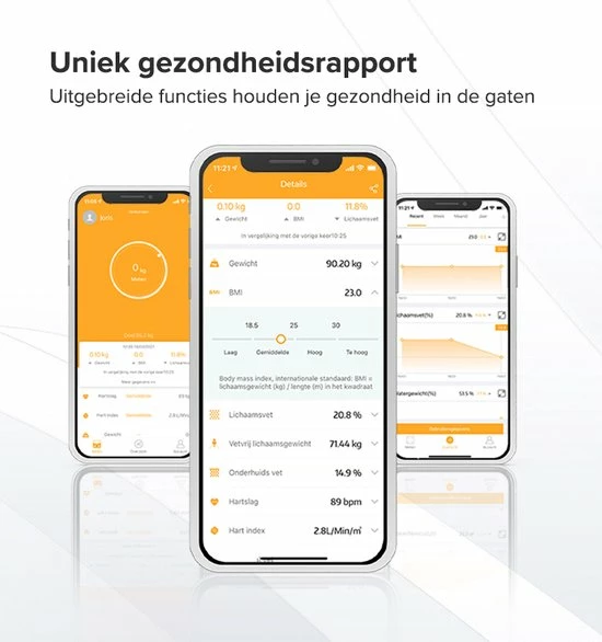 Robi S9 Personenweegschaal met Lichaamsanalyse - Zwart Robi Products Robi S9 Personenweegschaal Met Lichaamsanalyse - Zwart -Silvergear Shop