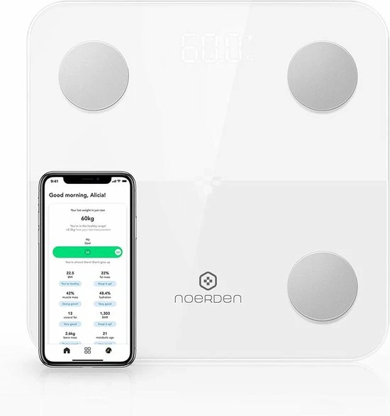 NOERDEN MINIMI - Elektronische Weegschaal - Wit 7 NOERDEN MINIMI - Elektronische Weegschaal - Wit - Afbeelding 5