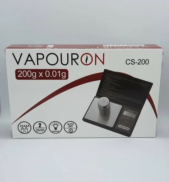 Vapouron digital weegschaal Vapouron Digital Weegscaal Vapouron Digital Weegschaal -Silvergear Shop