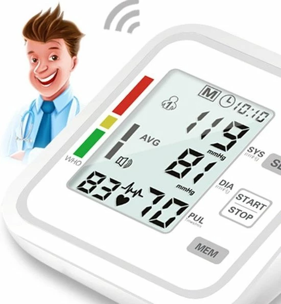 Ariko Bovenarm Bloeddrukmeter | Met Stem | Inclusief Handige Opbergtas 12 Ariko Bovenarm Bloeddrukmeter | Met Stem | Inclusief Handige Opbergtas - Afbeelding 10
