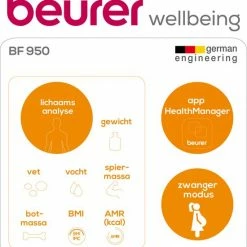 Beurer BF950 - Personenweegschaal Lichaamsanalyse - Bluetooth - 180kg - Wit 15 Beurer BF950 - Personenweegschaal Lichaamsanalyse - Bluetooth - 180kg - Wit -Silvergear Shop 550x595 10