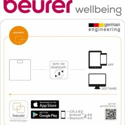 Beurer BF850 - Personenweegschaal Lichaamsanalyse - Bluetooth - 180kg - Zwart 17 Beurer BF850 - Personenweegschaal Lichaamsanalyse - Bluetooth - 180kg - Zwart -Silvergear Shop 550x595 5