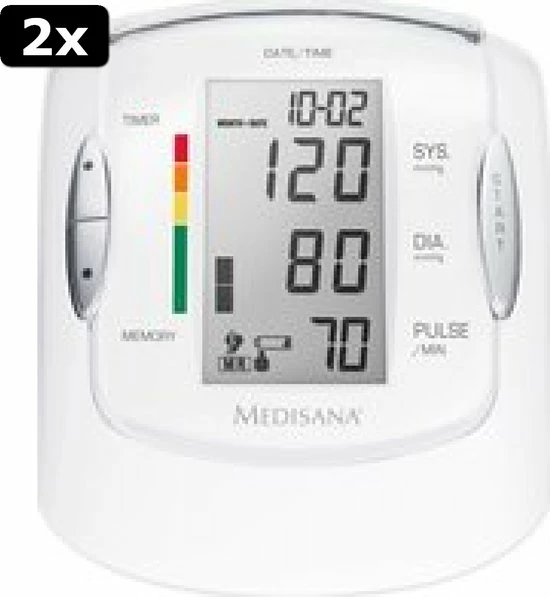 2x Medisana MTP Pro Bovenarmbloeddrukmeter 3 2x Medisana MTP Pro Bovenarmbloeddrukmeter