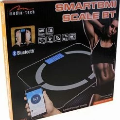 Media-Tech SMART Personenweegschaal - Met Volledige Lichaamsanalyse - Met Bluetooth En App - Gewicht, BMI, Hydratatie, Lichaamsvet -Silvergear Shop 550x598 1