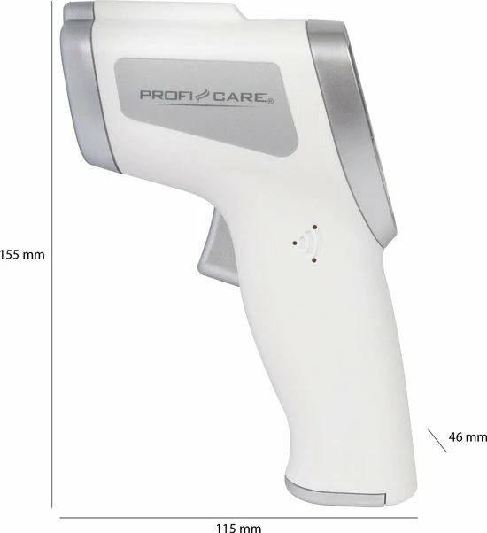 ProfiCare PC-FT 3094 - Contactloze Voorhoofdthermometer - Wit / Zilver 9 ProfiCare PC-FT 3094 - Contactloze Voorhoofdthermometer - Wit / Zilver - Afbeelding 7