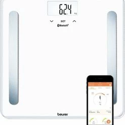 Beurer BF600 - Personenweegschaal Lichaamsanalyse - Bluetooth - 180kg - Wit 4 Beurer BF600 - Personenweegschaal Lichaamsanalyse - Bluetooth - 180kg - Wit -Silvergear Shop 550x603