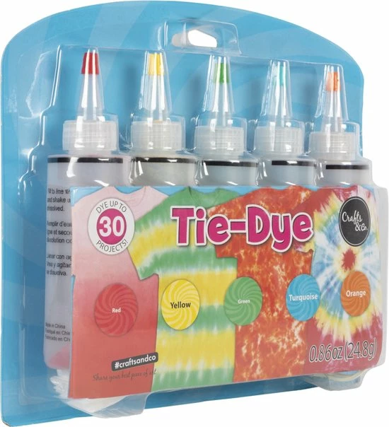 Crafts & Co. Tie Dye - 50 Ml - 5 Kleuren 9 Crafts & Co. Tie Dye - 50 Ml - 5 Kleuren - Afbeelding 7