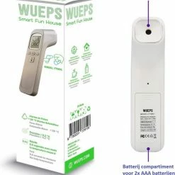 BREND Wueps Infrarood Digitale Thermometer Met LCD Display - Geschikt Voor Alle Leeftijden - Met Geheugen -Silvergear Shop 550x605