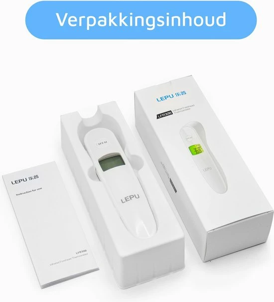 Lepu Infrarood Thermometer Voorhoofd - Koortsthermometer - Veilig - Volwassenen en Kind - Snel en Accuraat - Digitale Contactloze Thermometer - Meet Lichaamstemperatuur en Vloeistoffen LEPU Medical Lepu Infrarood Thermometer Voorhoofd - Koortsthermometer - Veilig - Volwassenen En Kind - Snel En Accuraat - Digitale Contactloze Thermometer - Meet Lichaamstemperatuur En Vloeistoffen -Silvergear Shop 550x606 1