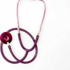 Merkloos Stethoscoop Voor Verpleegkundige DUAL - Dubbelzijdig - Kleur Paars - Verpleegster Stethoscoop - Nurse Stethoscope