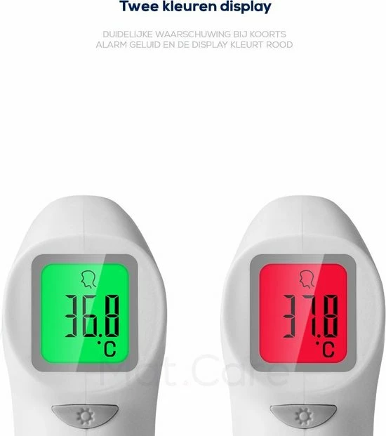 Mat Care Infrarood Thermometer Voorhoofd Contactloos 4 Mat Care Infrarood Thermometer Voorhoofd Contactloos - Afbeelding 2