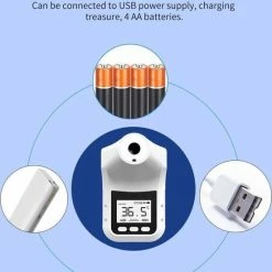 Defiance?? Infrarood Thermometer Automatische COVID-19 / Muur Thermometer Koorts Bedrijven / Volwassenen Kinderen En Objecten Voorhoofd Koorts Thermometer LCD Display Thermometer Lichaam Infrared Thermometer Voorhoofd Contactloze Thermometer -Silvergear Shop 550x626