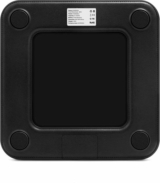 NOERDEN BIMI - Digitale Weegschaal - Zwart 4 NOERDEN BIMI - Digitale Weegschaal - Zwart - Afbeelding 2