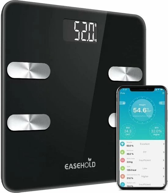 Easehold Bluetooth Personenweegschaal Met Volledige Lichaamsanalyse 3 Easehold Bluetooth Personenweegschaal Met Volledige Lichaamsanalyse