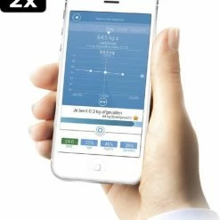 2x Medisana BS444 Connect - Lichaamsanalyseweegschaal - Wit -Silvergear Shop 550x630 1