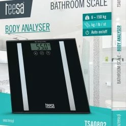Teesa TSA0802 - Digitale Personenweegschaal Met Lichaamsanalyse