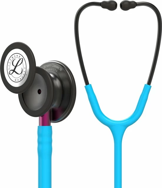 Littmann Classic III Turquoise / Smoke / Roze steel Littmann Classic III Turquoise / Smoke / Roze Steel -Silvergear Shop 550x639 2