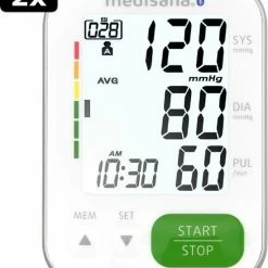 2x Medisana BU 570 Connect Bovenarm Bloeddrukmeter Wit 14 2x Medisana BU 570 Connect Bovenarm Bloeddrukmeter Wit -Silvergear Shop 550x647