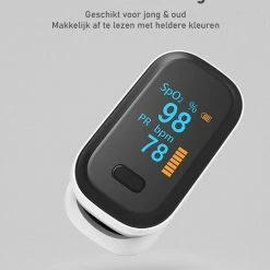 Healtage? Medische Saturatiemeter - Zuurstofmeter - Hartslagmeter - Officieel Getest - Incl. Reistasje - LED Scherm 14 Healtage? Medische Saturatiemeter - Zuurstofmeter - Hartslagmeter - Officieel Getest - Incl. Reistasje - LED Scherm -Silvergear Shop 550x649 1