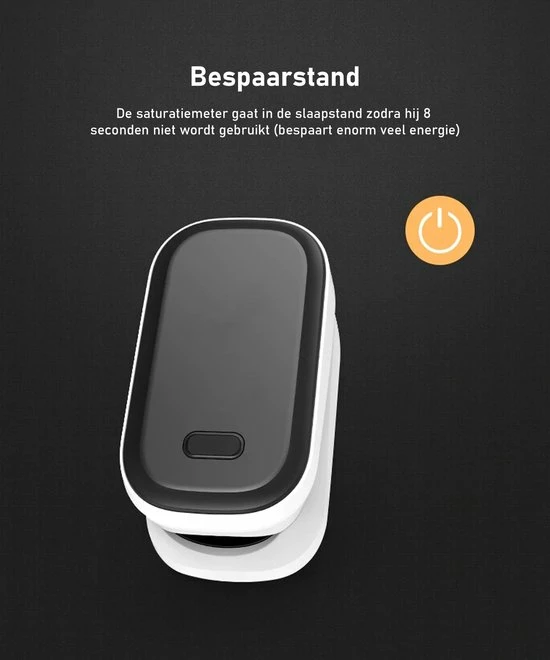 Healtage? Medische Saturatiemeter - Zuurstofmeter - Hartslagmeter - Officieel Getest - Incl. Reistasje - LED Scherm 6 Healtage? Medische Saturatiemeter - Zuurstofmeter - Hartslagmeter - Officieel Getest - Incl. Reistasje - LED Scherm - Afbeelding 4