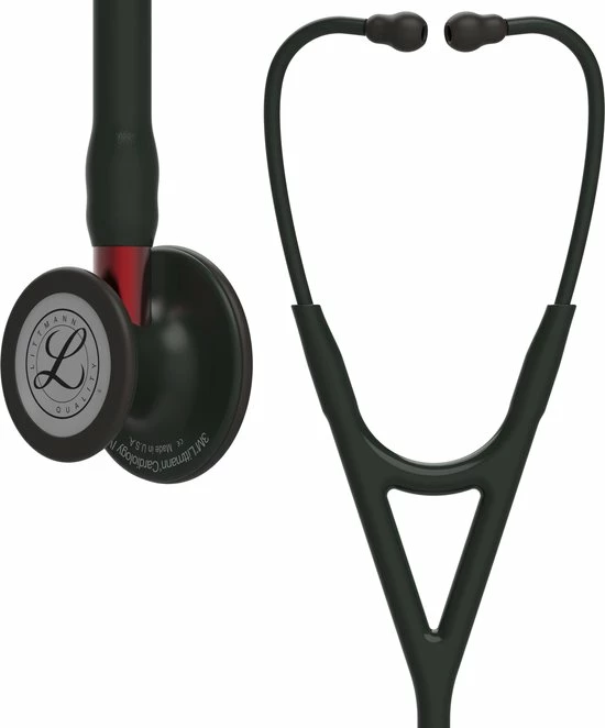 Littmann Cardiology IV, Zwart / Black edition / Rode steel Littmann Cardiology IV, Zwart / Black Edition / Rode Steel -Silvergear Shop 550x662 3