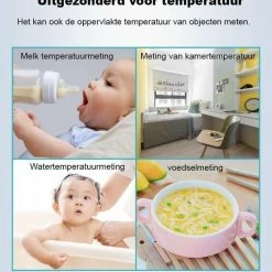 Noan - Infrarood Voorhood Thermometer - Inclusief 2x AAA Batterij 5 Noan - Infrarood Voorhood Thermometer - Inclusief 2x AAA Batterij -Silvergear Shop 550x663