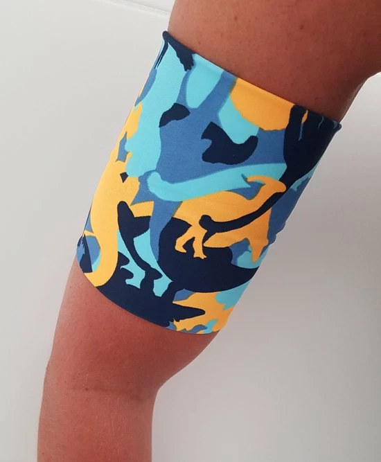 Omnipod-bandjes Lycra Band Met Dino's Van 25/26 Cm Ter Bescherming Van De Omnipod Of Sensor Ivm Diabetes, Geschikt Om Mee Te Zwemmen. Beschermt De Sensor Zoals De Freestyle Libre Of De Omnipod 3 Omnipod-bandjes Lycra Band Met Dino's Van 25/26 Cm Ter Bescherming Van De Omnipod Of Sensor Ivm Diabetes, Geschikt Om Mee Te Zwemmen. Beschermt De Sensor Zoals De Freestyle Libre Of De Omnipod