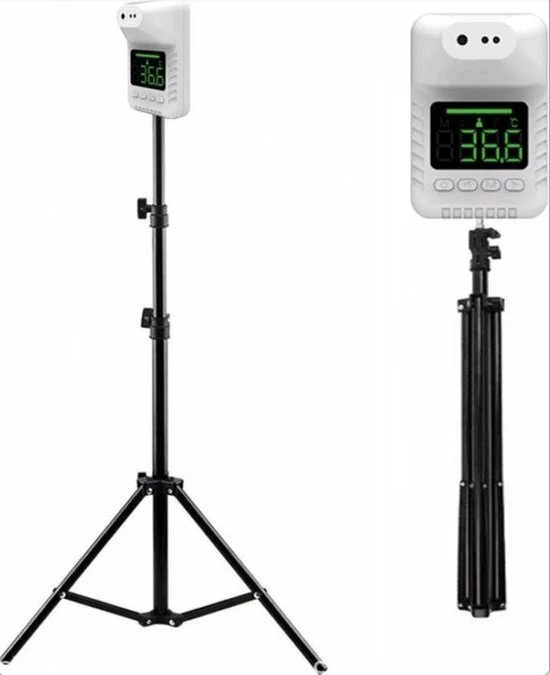 Infrarood afstand Thermometer met koortsalarm op statief of wandmontage K3X Infrarood Afstand Thermometer Met Koortsalarm Op Statief Of Wandmontage -Silvergear Shop