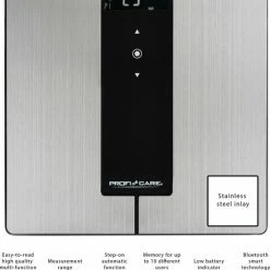 ProfiCare Profi-Care PC-PW 3008 BT Analyse Weegschaal Weegbereik (max.): 180 Kg RVS, Zwart Met Bluetooth 16 ProfiCare Profi-Care PC-PW 3008 BT Analyse Weegschaal Weegbereik (max.): 180 Kg RVS, Zwart Met Bluetooth -Silvergear Shop 550x676