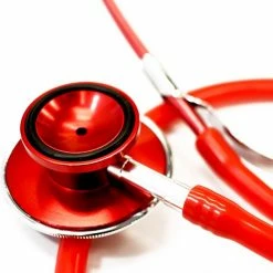 Merkloos Stethoscoop Voor Verpleegkundige - DUAL - Dubbelzijdig - Kleur Rood - Medische Verpleegster Stethoscoop - Nurse Stethoscope -Silvergear Shop 550x677