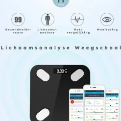 Thuys Lichaamsanalyse Weegschaal - Weegschaal - BMI Meter - Lichaamsanalyse Weegschaal - Digitale Gezondheidsmeter - Slimme Weegschaal Met App - Gezondheid & Innovatie 14 Thuys Lichaamsanalyse Weegschaal - Weegschaal - BMI Meter - Lichaamsanalyse Weegschaal - Digitale Gezondheidsmeter - Slimme Weegschaal Met App - Gezondheid & Innovatie -Silvergear Shop 550x685