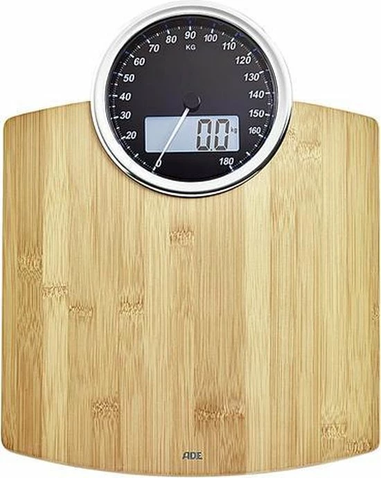 ADE BE 1719 Luna Digitale Personenweegschaal Weegbereik (max.): 180 Kg Bamboe 4 ADE BE 1719 Luna Digitale Personenweegschaal Weegbereik (max.): 180 Kg Bamboe - Afbeelding 2