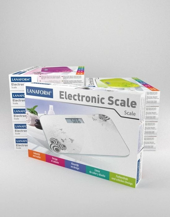 Lanaform - Personenweegschaal - Wit 4 Lanaform - Personenweegschaal - Wit - Afbeelding 2