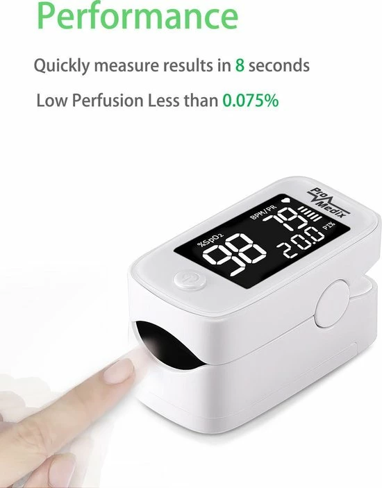 Promedix PR-870 - Pulsoximeter, Medische Vingerpulsoximeter 1.5 ”HD LED 9 Promedix PR-870 - Pulsoximeter, Medische Vingerpulsoximeter 1.5 ”HD LED - Afbeelding 7