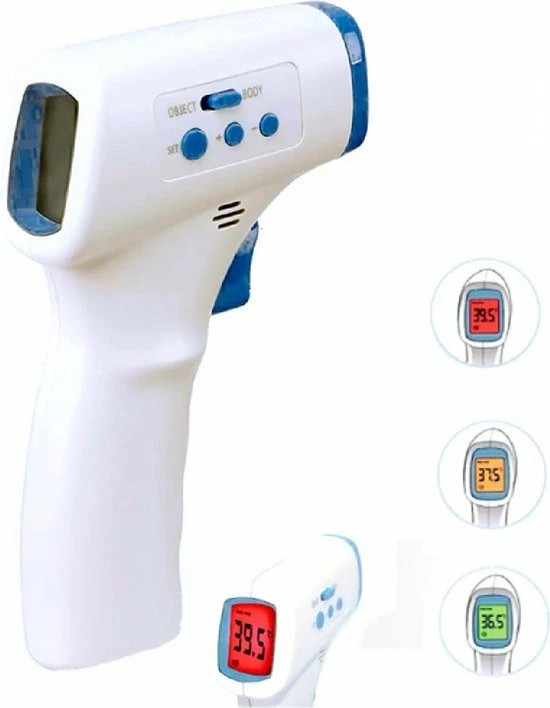 Grundig ED-18993: Infrarood Digitale Thermometer Met LED-lichtindicator 4 Grundig ED-18993: Infrarood Digitale Thermometer Met LED-lichtindicator - Afbeelding 2