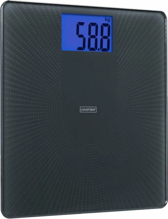 Lanaform PDS-110 - Elektronische Antislip Weegschaal - Vierkant Black 9 Lanaform PDS-110 - Elektronische Antislip Weegschaal - Vierkant Black - Afbeelding 7