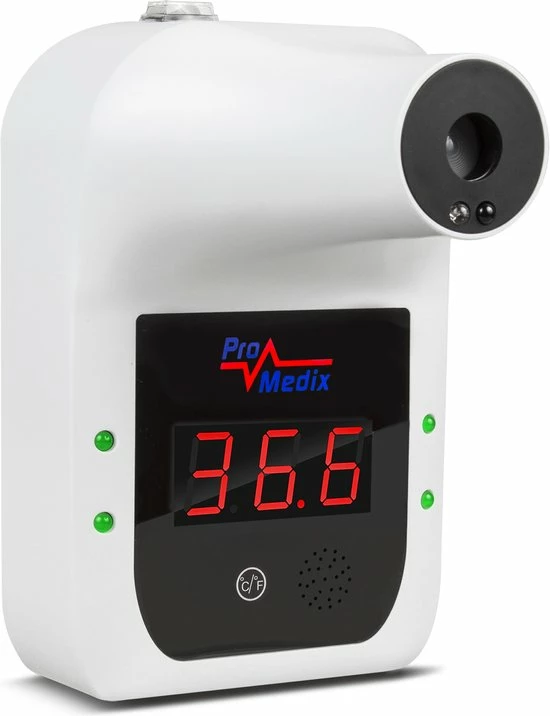 Promedix - Infrarode Contactloze Thermometer Voor De Controle Van De Lichaamstemperatuur 3 Promedix - Infrarode Contactloze Thermometer Voor De Controle Van De Lichaamstemperatuur