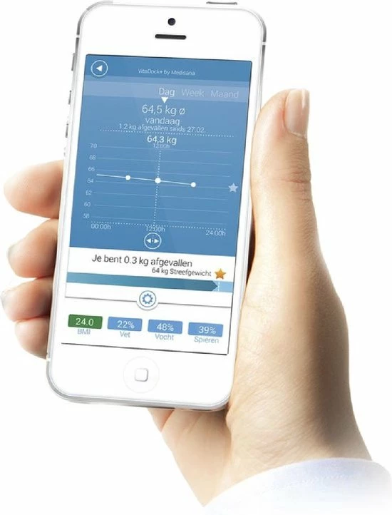 Medisana BS444 Connect - Lichaamsanalyseweegschaal - Wit 7 Medisana BS444 Connect - Lichaamsanalyseweegschaal - Wit - Afbeelding 5