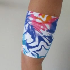 Omnipod-bandjes Lycra Band Met Sterrenmotief Van 25/26 Cm Ter Bescherming Van De Omnipod Of Sensor Ivm Diabetes, Geschikt Om Mee Te Zwemmen. Beschermt De Sensor Zoals De Freestyle Libre Of De Omnipod