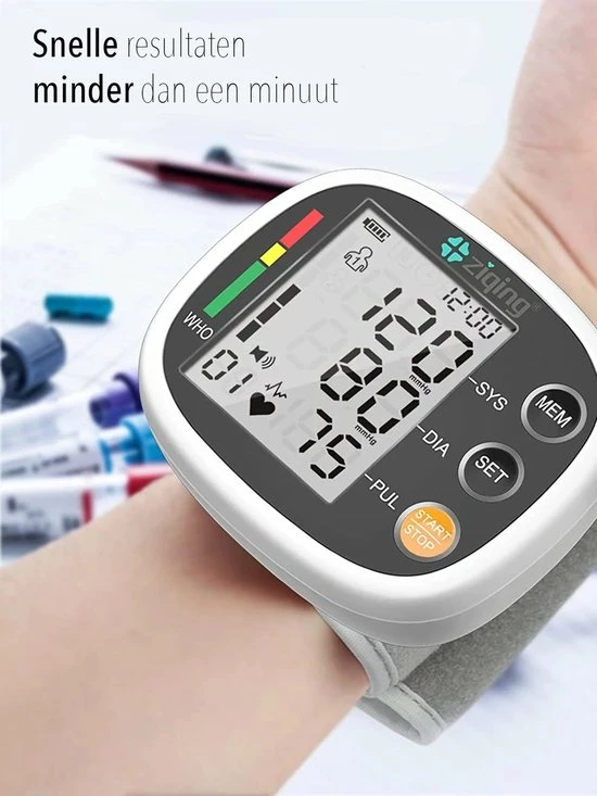 Ziqing Bloeddrukmeter Pols - Polsbloeddrukmeter - Klinisch Gevalideerd 5 Ziqing Bloeddrukmeter Pols - Polsbloeddrukmeter - Klinisch Gevalideerd - Afbeelding 3