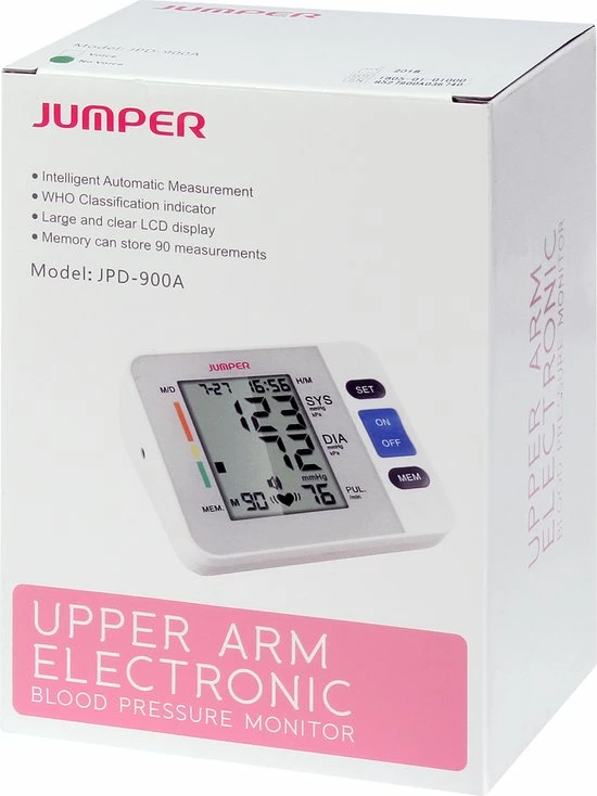 Jumper Digitale Bloeddrukmeter Bovenarm 11 Jumper Digitale Bloeddrukmeter Bovenarm - Afbeelding 9