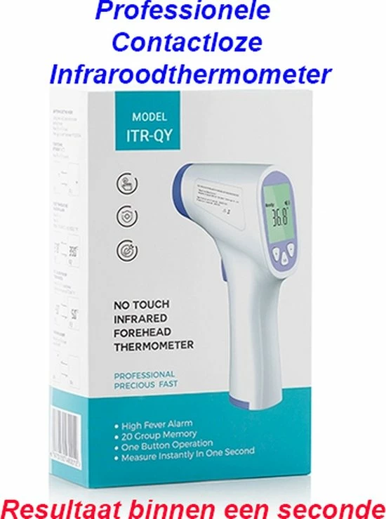 Professionele Contactloze Infraroodthermometer ITR-QY Professionele Contactloze Infraroodthermometer -Silvergear Shop 550x739 1