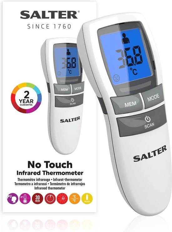 Salter - Infrarood voorhoofdthermometer Salter - Infrarood Voorhoofdthermometer -Silvergear Shop