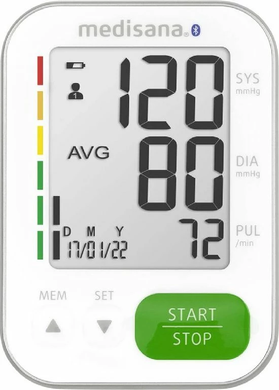 Medisana BU 570 Connect Bovenarm Bloeddrukmeter Wit 11 Medisana BU 570 Connect Bovenarm Bloeddrukmeter Wit - Afbeelding 9